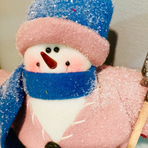 MANTEL SEATER SNOWMAN - Picture 2 of 6